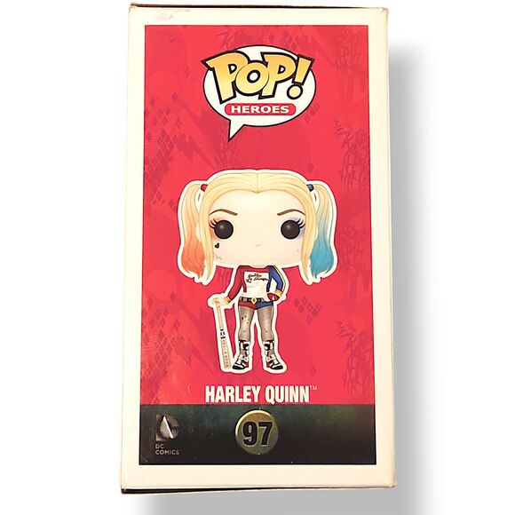 Funko POP! DC Heroes Squad Harley Quinn #97 with POP Protector - Picture 5 of 6